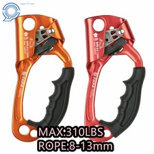 L/R Hand Ascender Rock Climbing Tree Arborist Rappelling Gear Rope For 8~13mm Climbing Gear price