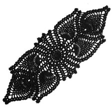 Crochet Doilies Fish Placemat Dinner Kitchen Table Runner Home Tablecloth 6x19in Placemat price