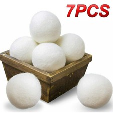 7 Wool Dryer Balls 100% Organic Wool Natural Laundry Fabric Softener new USA Fabric Softener price