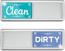 Green & Blue Clean Dirty Magnet Sign For Dishwasher, Refrigerator, Kitchen Signs Dishwasher Sticker price
