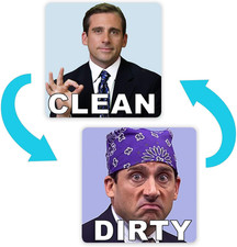 Michael Scott Prison Mike Dishwasher Magnet Clean Dirty Sign Sticker Strongest M Dishwasher Sticker price