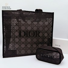 Black Mesh Tote Bag Cosmetic Makeup Pouch Gift Set Tote or Pouch Available Makeup Bag price