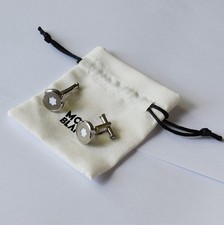 Montblanc Meisterstück Round Cufflinks | Silver | Stainless Stee l |No Box Cufflinks price