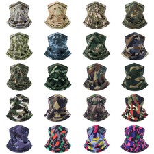Camo Tactical Neck Gaiter Face Mask Scarf Breathable Bandana Cover Headwear US Bandana (Outdoor) price