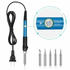 110V Soldering Iron Electric Gun Adjustable Temperature 60W Welding Solder Wire Solder & Soldering Iron price