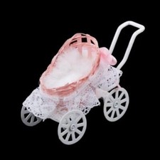 Dollhouse Miniature 1:12 Scale Baby Carriage Room Metal Furniture Baby Room Furniture price