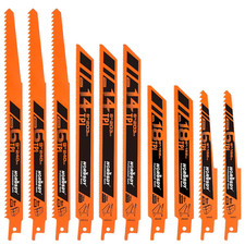 10-Piece Reciprocating Saw Blades Set with Storage Case, 6" 8" & 9" Wood & Metal Reciprocating Saw price