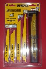New DeWalt 16-Piece RECIPROCATING SAW BLADE KIT & Tough Case DW4899C Made In USA Reciprocating Saw price