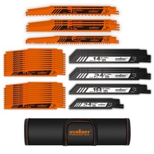 HORUSDY 40PC Metal Reciprocating Saw Blade Set & Wood Pruning Reciprocating Saw Reciprocating Saw price