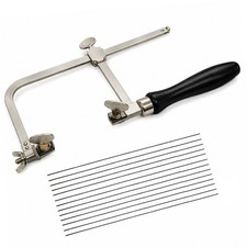 German-Style Professional Jewelers Saw Frame W/dozen 2/0 Swiss Cutting Blades Saws price