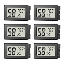 6 Pack Mini Hygrometer Indoor Humidity Meter, Small Digital Thermometer Black Thermometer price