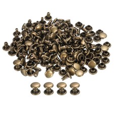 100 Sets Leather Rivets 6x6mm Double Cap Rivets Bronze Rivet price