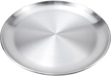 Silver Stainless Steel Tray,Round Stainless Steel Tray,10.3 inch/26.2 cm Serving Tray price