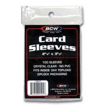 Trading & Gaming Card Supplies - SOFT SLEEVES ( 100 Soft Plastic Sleeves ) - New Plastic Card Supplies price