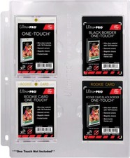Card Supplies One Touch Pocket Pages One Touch Pocket Pages [1 Page, 4 Pockets] Plastic Card Supplies price