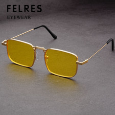 Men Women Metal Square Punk Sunglasses Retro Small Frame Outdoor Glasses UV400 Outdoor Glasses price