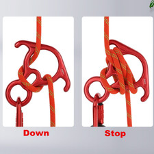 50KN Rescue Figure 8 Descender Large Bent-ear Rappel Gear Belay Climbing Device Mountaineering Gear price