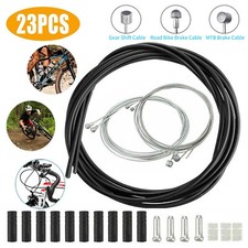 23PC Bike Complete Front & Rear Wire Gear Brake Cable Set Mountain Bicycle Bikes Mountaineering Gear price