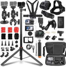 Accessories Kit for DJI Osmo Action 6,Carrying Case with Belt 135Cm Selfie Stick Video Camera Accessories price