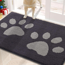 Dog Door Mat for Muddy Paws, Absorbent Dirt Trapper Washable Indoor Doormats, No Doormat price