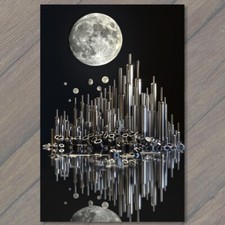 POSTCARD City Made From Screws Nuts Bolts Nails Hardware Reflection Strange Fun Screws, Nails, Nuts price