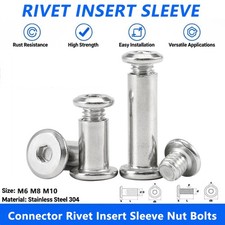 M6 M8 Hex Socket Head Furniture Joint Connector Rivet Insert Sleeve Nut Bolts Screws, Nails, Nuts price