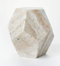 Marble Faceted Decorative Object - Threshold™ designed with Studio McGee Decorative Object price