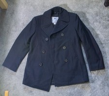 DSCP Quarterdeck Collection Men's Navy Peacoat 38R Wool Double Breasted Men's Overcoat price