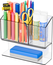 Clear Magnetic Dry Erase Marker Holder for Whiteboard,Non-Slip Magnet Expo Marke Wall Board price