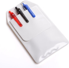 5 PCS White Pocket Protector for Pen Leaks - Heavy Duty Pen Holder Pouch Pen Holder price