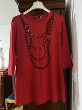 Women's blouse 42 red tunic with zircons Izabela Collection Tunic price