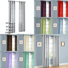 1Pc Semi Sheer Window Curtain DRESSING Home Grommets Top Solid Color MIRA Baby Room Curtain price