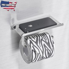 Stainless Steel Toilet Paper Holder with Storage Shelf Wall Mounted Rack Toilet Paper Holder price