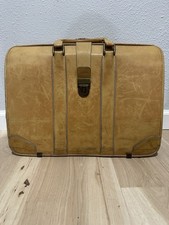 Vintage Rawlings Leather Tan Brief Case Bag Gian Paolo Lombardo Made in USA Men''s Handbag price