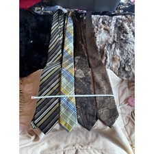 Designer Tie Lot 4 Canali Milano Bergamo NY J Ferrar Louis Founttain Silk Paisle Tie Set price