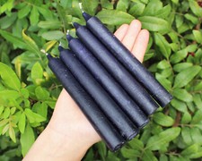 5 Taper Candles 6" Black: Ritual, Spell, Household, Decor, Unscented (Bulk Lot) Decorative Candle price