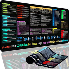 Excel Cheat Sheet Desk Pad Mat (11.8X31.5In) - XL Excel Formulas Shotcuts Mouse Desk Pad price