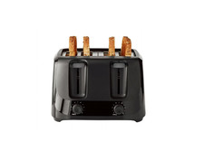 Mainstays 4-Slice Toaster Black with 6 Shade Settings and Removable Crumb Tray Toasters price