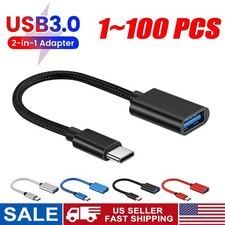 USB-C Type C Male to USB 3.0 Type A Female OTG Adapter Converter Cable Cord Lot USB Cable price