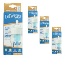 Dr. Brown's Baby Bottle Original Wide-Neck Natural Flow Vent System, 4oz Level 1 Baby Bottle price