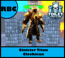 SINISTER TITAN CLOCKMAN - CHEAP TOILET TOWER DEFENSE - TTD UNIT Toilet price