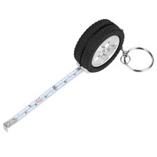 1M Centimeter/Feet Keychain Ruler Tape Measure Tire Shape Mini-Retractable Tape Ruler price