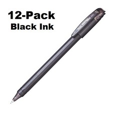NEW 12-Pack Box Pentel EnerGel Roller Gel Pen BLACK Ink .7mm Fast Dry BL417-A Gel Ink (Roller) Pen price