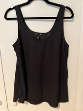 Aqua Brand Womens Black Blouse Tank Cami Size Small Cocktail Dress Attire Modest Clothing price