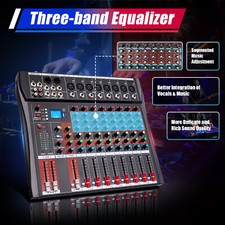 Live Studio Audio Mixer 8 Channel bluetooth Mixing Console USB Pro Equipment KTV Studio and Stage Equipment price