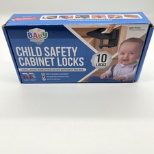 Child Proof Cabinet Locks Baby Safety Latches Invisible Adhesive 10 Pack Baby Cabinet Lock price