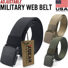 Men's Plastic Cam Buckle Nylon Work Tactical Waistband Webbing Military Belt Men's Belt price