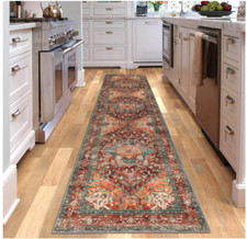 Washable Runner Rug 2x8 Non-Slip Boho Vintage Hallway with Rubber Backing Stain Runner Rug price