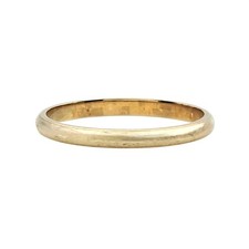 10K Yellow Gold 2mm Wedding Stacking Band Ring Size 6.5 Gold Wedding Band price