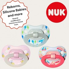 NUK pacifier for reborn, silicone babies and more. choice of modi Pacifier price